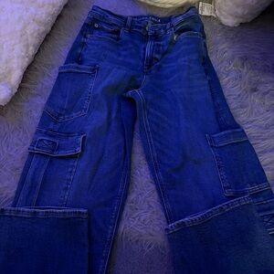 American eagle baggy jeans worn lightly